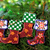 Wood ornaments, 'Christmas Stockings' (set of 4) - Colorful Wood Ornaments Handcrafted in Bali (set of 4) (image 2) thumbail