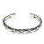 Sterling silver cuff bracelet, 'Singaraja Weave' - Braided Sterling Silver Cuff Bracelet from Bali (image 2a) thumbail