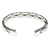 Sterling silver cuff bracelet, 'Singaraja Weave' - Braided Sterling Silver Cuff Bracelet from Bali (image 2b) thumbail