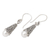 Cultured pearl earrings, 'Frangipani Dewdrops' - Sterling Silver and Cultured Pearl Dangle Earrings (image 2c) thumbail