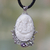Amethyst pendant necklace, 'Balinese Lord Ganesha' - Amethyst and Silver Balinese Lord Ganesha Necklace thumbail
