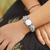 Blue topaz cuff bracelet, 'Twin Sister' - Artisan Crafted Blue Topaz Silver Cuff Bracelet