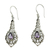 Amethyst dangle earrings, 'Rapture' - Amethyst and Sterling Silver Handcrafted Earrings thumbail