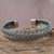Sterling silver cuff bracelet, 'In Braids' - Balinese Braided Sterling Silver Cuff Bracelet (image 2) thumbail