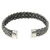 Sterling silver cuff bracelet, 'In Braids' - Balinese Braided Sterling Silver Cuff Bracelet (image 2c) thumbail