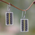 Gold accent dangle earrings, 'Temple Gate' - Fair Trade Silver Earrings with 18k Gold Accents (image 2) thumbail