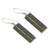 Gold accent dangle earrings, 'Temple Gate' - Fair Trade Silver Earrings with 18k Gold Accents (image 2b) thumbail