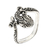 Sterling silver cocktail ring, 'Baby Cobra' - Fair Trade Sterling Silver Ring thumbail