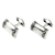 Men's sterling silver cufflinks, 'Tropical Bamboo' - Artisan Crafted Sterling Silver Cufflinks (image 2) thumbail
