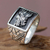 Men's sterling silver signet ring, 'Dragon Spirit' - Men's Silver Dragon Ring thumbail