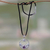 Blue topaz and amethyst pendant necklace, 'Floral Moon' - Floral Amethyst and Blue Topaz Necklace (image 2) thumbail