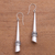 Sterling silver dangle earrings, 'Modern Paths' - Fair Trade Silver Dangle Earrings (image 2b) thumbail