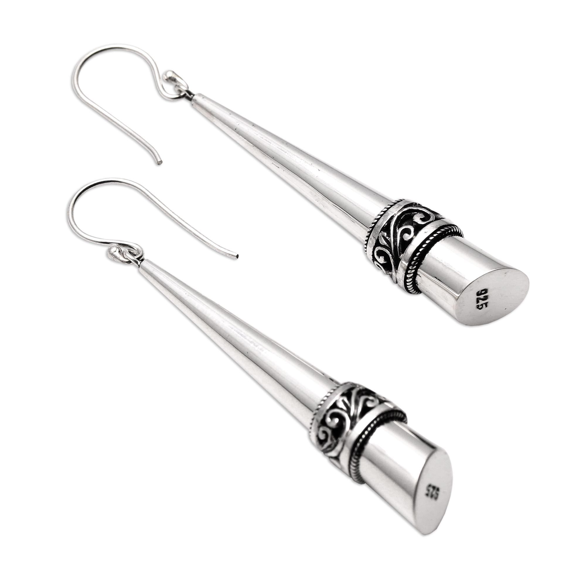 UNICEF Market Sterling Silver Dangle Drop Earrings from Bali Silver