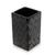 Ceramic tealight holder, 'Black Cloud Bamboo' - Javanese Black Terracotta Candleholder