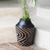 Jarrón decorativo de cerámica - Jarrón de cerámica hecho a mano de terracota negra javanesa