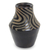 Decorative ceramic vase, 'Black Tiger' - Javanese Black Terracotta Hand Made Ceramic Vase