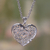 Sterling silver heart necklace, 'Love's Muse' - Sterling Silver and Heart Necklace