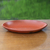 Ceramic serving plate, 'Perahu' - Handcrafted Terracota Ceramic Serving Plate