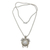Cultured pearl pendant necklace, 'Turtle in Moonlight' - White Mabe Pearl Turtle nNcklace (image 2b) thumbail