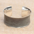 Sterling silver cuff bracelet, 'Infinity Braid' - Wide Concave Silver Cuff Bracelet (image 2) thumbail