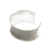 Sterling silver cuff bracelet, 'Infinity Braid' - Wide Concave Silver Cuff Bracelet (image 2b) thumbail