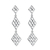 Sterling silver dangle earrings, 'Diamond Weave' - Handwoven Silver Strand Dangle Earrings (image 2a) thumbail