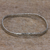 Sterling silver bangle bracelet, 'Braided Roundup' - Braided Sterling Silver Bangle Bracelet thumbail