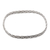 Sterling silver bangle bracelet, 'Braided Roundup' - Braided Round Sterling Silver Bangle Bracelet thumbail