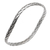 Sterling silver bangle bracelet, 'Braided Roundup' - Braided Round Sterling Silver Bangle Bracelet (image 2b) thumbail