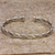 Men's sterling silver cuff bracelet, 'Surging Surf' - Handcrafted Balinese Silver Cuff Bracelet for Men (image 2b) thumbail