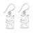 Sterling silver dangle earrings, 'Sea Foam' - Balinese Silver Dangle Earrings thumbail