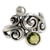 Peridot and cultured pearl cocktail ring, 'Cloud Song' - Artisan Crafted Peridot and Pearl Ring thumbail
