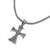 Sterling silver cross necklace, 'Christianity' - Silver Maltese Cross Necklace (image 2b) thumbail