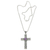 Amethyst cross necklace, 'Radiant Faith' - Silver and Amethyst Cross Necklace thumbail