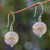 Gold accent dangle earrings, 'Shining Lantern' - Sterling Silver and Gold Accent Dangle Earrings thumbail