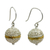 Gold accent dangle earrings, 'Shining Lantern' - Sterling Silver and Gold Accent Dangle Earrings (image 2a) thumbail