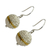 Gold accent dangle earrings, 'Shining Lantern' - Sterling Silver and Gold Accent Dangle Earrings (image 2b) thumbail