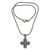 Sterling silver cross necklace, 'Glorious Faith' - Ornate Sterling Silver Cross Necklace from Bali (image 2a) thumbail