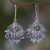 Amethyst and citrine earrings, 'Butterfly Queen' - Amethyst and Citrine Butterfly Earrings thumbail