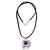 Amethyst pendant necklace, 'Frog Prince' - Artisan Crafted Amethyst Frog Necklace thumbail