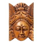 Wood puzzle box, 'Balinese Legong Dancer' - Balinese Puzzle Box