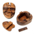 Wood puzzle box, 'Happy Father' - Hand Carved Balinese Puzzle Box (image 2b) thumbail