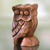 Wood puzzle box, 'The Owl's Secret' - Owl Theme Wood Puzzle Box thumbail
