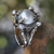 Gold accent cultured pearl cocktail ring, 'Tropical Frogs' - Pearl Sterling Silver Ring with Gold Accents (image 2b) thumbail