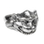 Men's sterling silver cocktail ring, 'Father Monkey' - Monkey Theme Hand Crafted Sterling Silver Ring from Bali