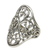 Sterling silver cocktail ring, 'Celuk Fern' - Sterling Silver Ring (image 2a) thumbail