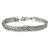 Sterling silver link bracelet, 'Temple Paradise' - Triple Braid Silver Bracelet (image 2a) thumbail