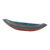Wood catchall, 'Vintage Blue Canoe' - Blue Hand Carved Balinese Boat Theme Catchall (image 2b) thumbail