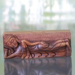 Wood puzzle box, 'Reclining Buddha' - Buddha Theme Puzzle Box