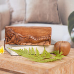 Wood puzzle box, 'Reclining Buddha' - Buddha Theme Puzzle Box